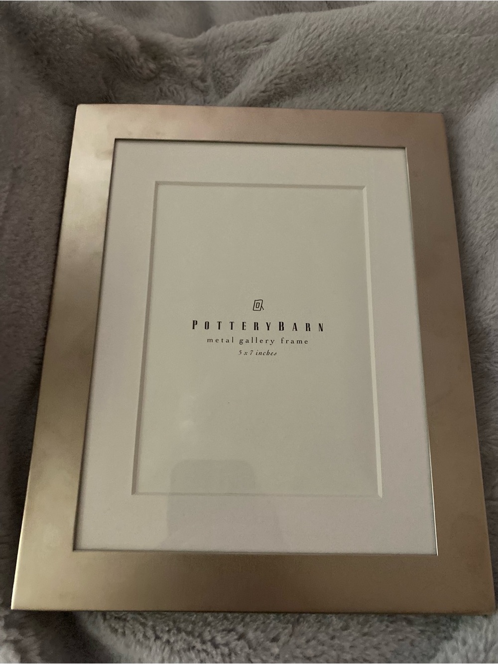 Pottery Barn metal silver gallery frame 5x7
